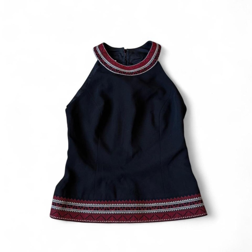 Maggie London‎ Embroidered Halter Neck Top